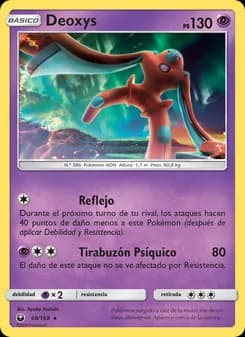 Deoxys card in Spanish