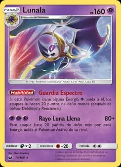 Lunala card in Spanish