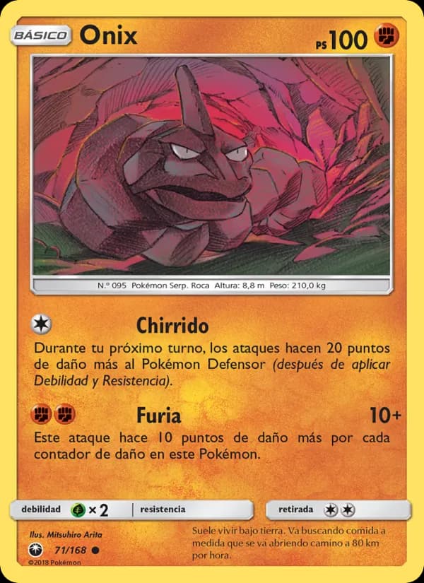 Onix card in Spanish