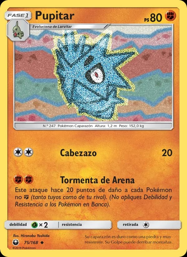 Pupitar card in Spanish
