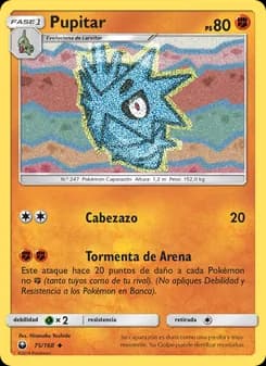 Pupitar card in Spanish