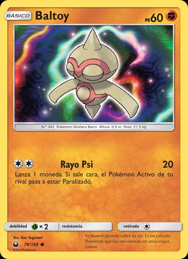 Baltoy card in Spanish