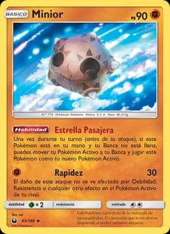 Minior card in Spanish