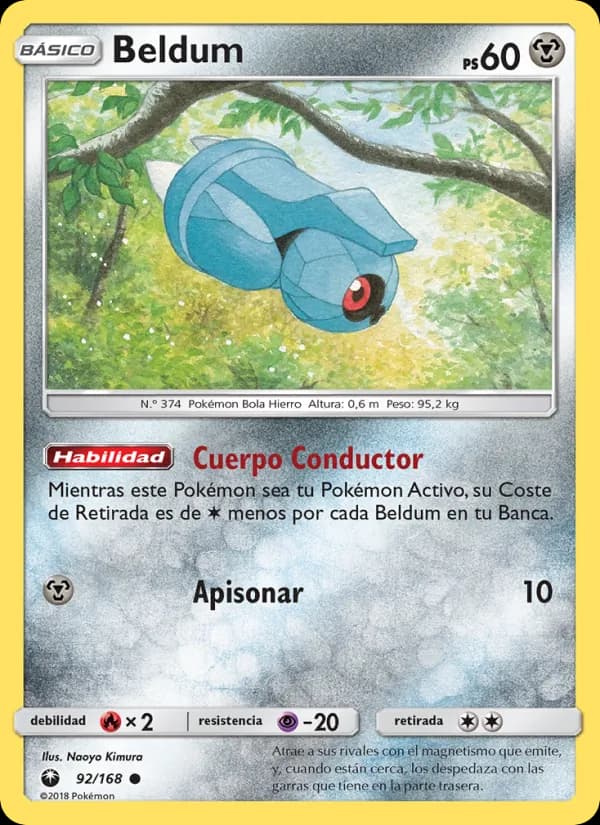 Beldum card in Spanish
