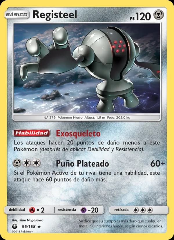 Registeel card in Spanish
