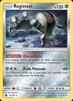 Registeel card in Spanish