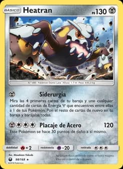 Heatran card in Spanish