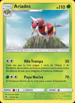 Ariados card in Spanish