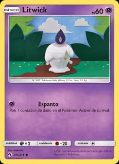 Litwick card in Spanish