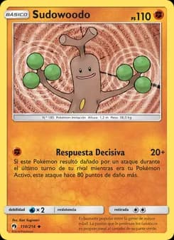 Sudowoodo card in Spanish