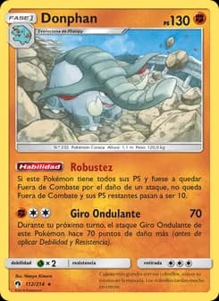 Donphan card in Spanish