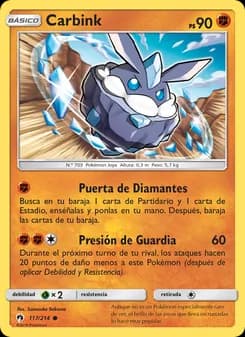 Carbink card in Spanish