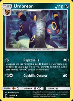 Umbreon card in Spanish