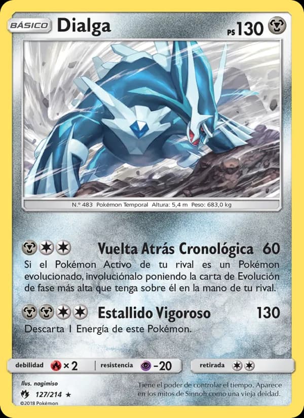 Dialga card in Spanish