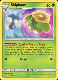 Skiploom card in Spanish