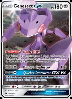Genesect GX card in Spanish