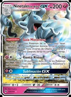 Ninetales de Alola GX card in Spanish