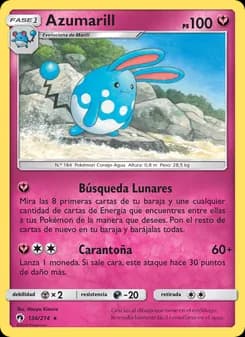 Azumarill card in Spanish