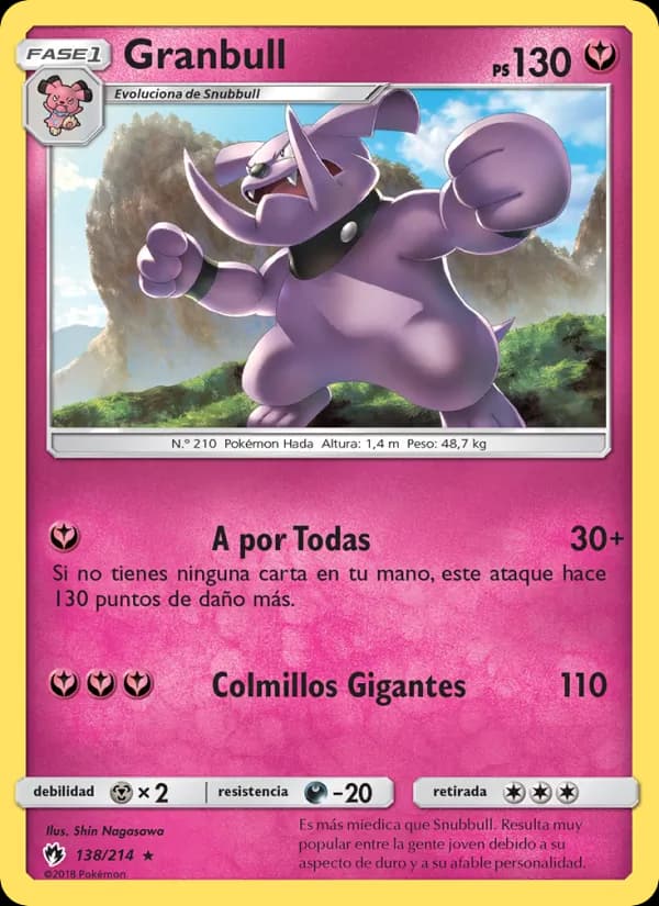 Granbull card in Spanish
