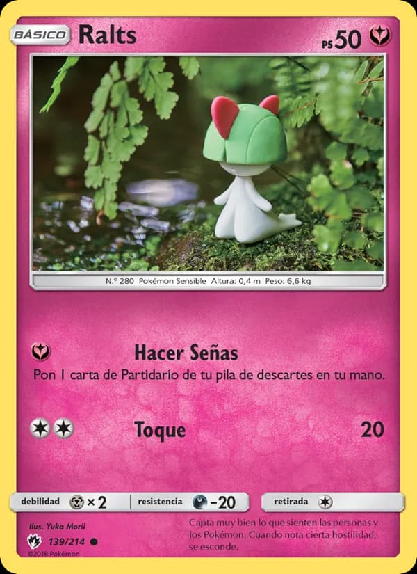 Ralts card in Spanish