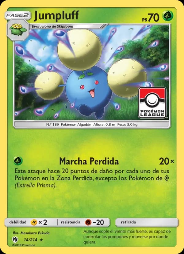 Jumpluff card in Spanish
