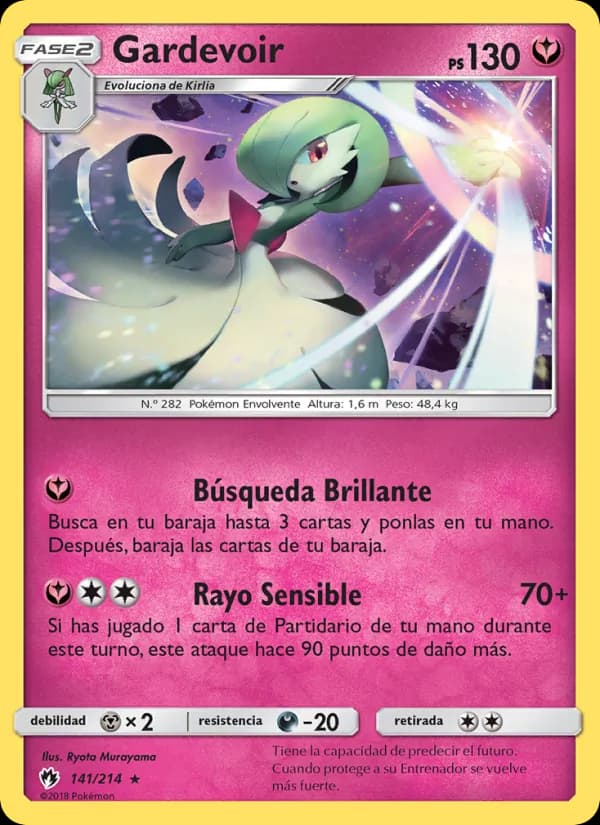 Gardevoir card in Spanish