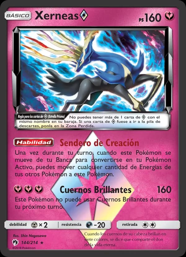 Xerneas ◇ card in Spanish