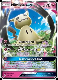 Mimikyu GX card in Spanish
