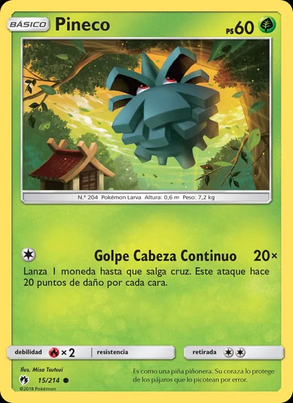 Pineco card in Spanish