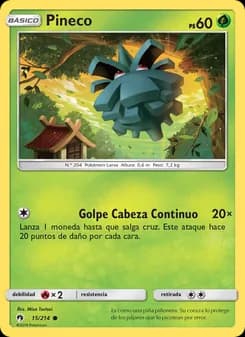 Pineco card in Spanish