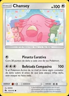 Chansey card in Spanish