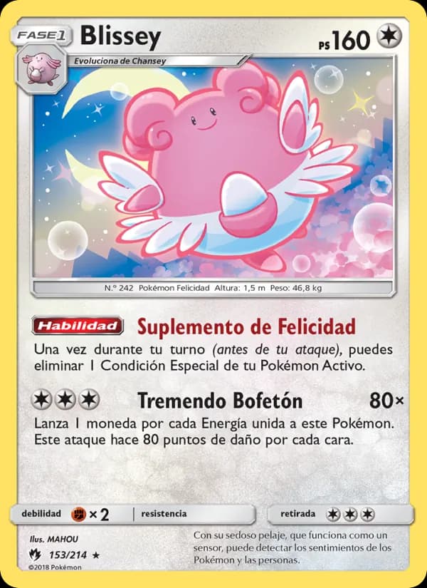 Blissey card in Spanish