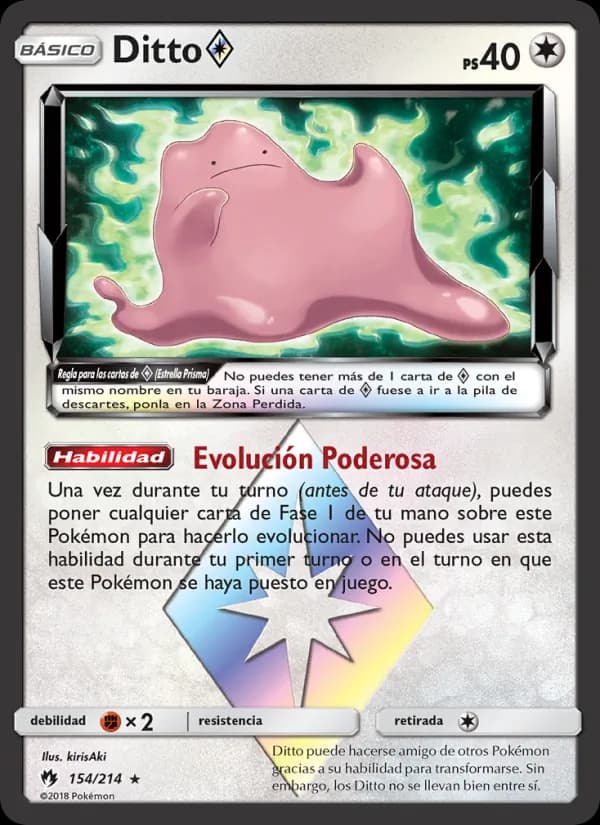 Ditto ◇ card in Spanish