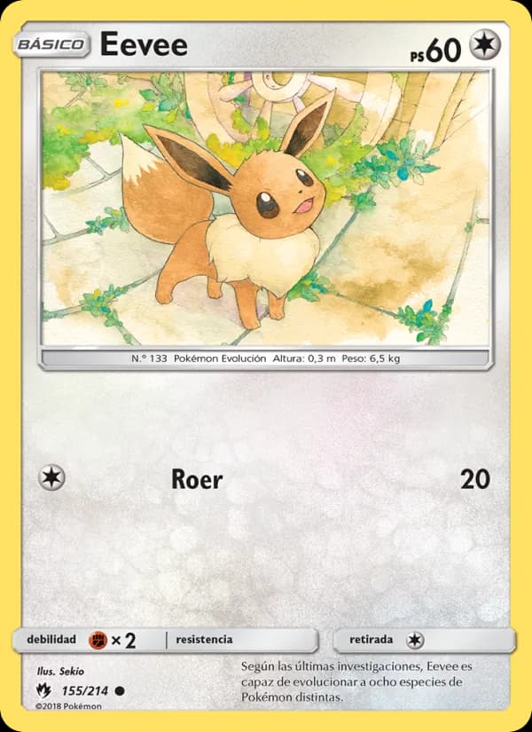 Eevee card in Spanish