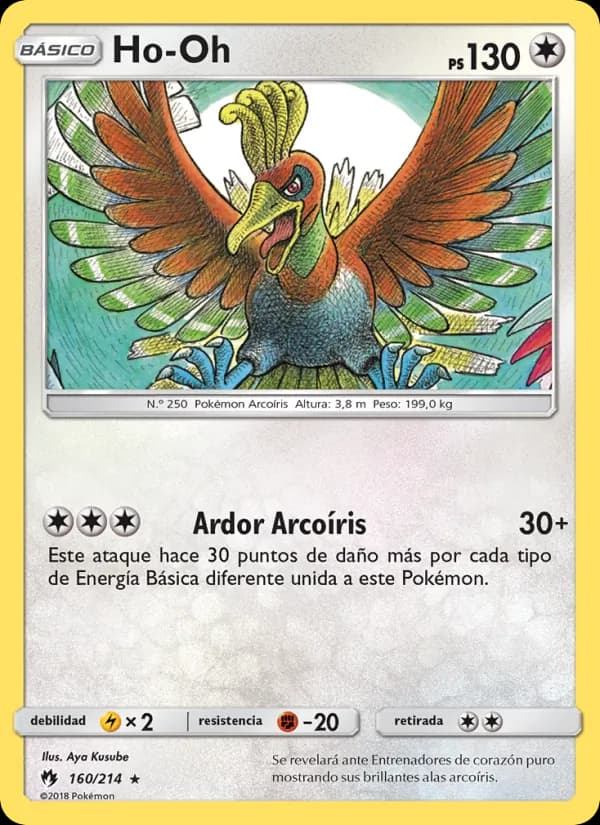 Ho-Oh card in Spanish