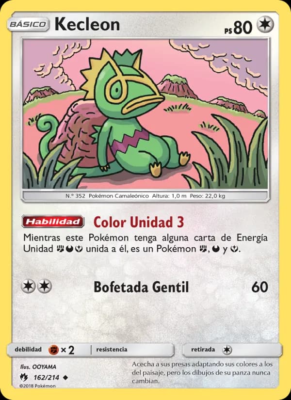 Kecleon card in Spanish