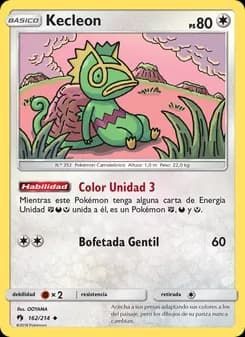 Kecleon card in Spanish