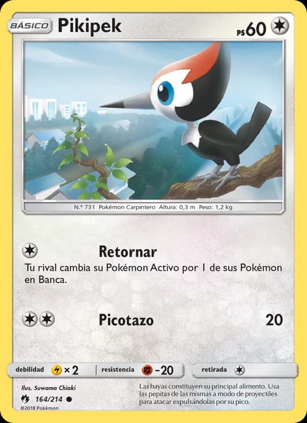 Pikipek card in Spanish