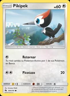 Pikipek card in Spanish