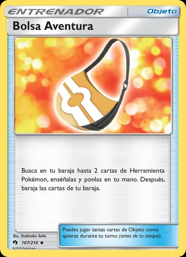 Bolsa Aventura card in Spanish
