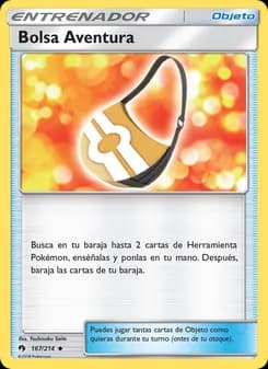 Bolsa Aventura card in Spanish