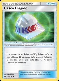 Casco Elegido card in Spanish