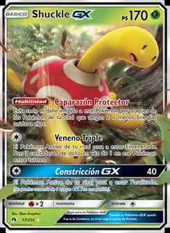 Shuckle GX card in Spanish