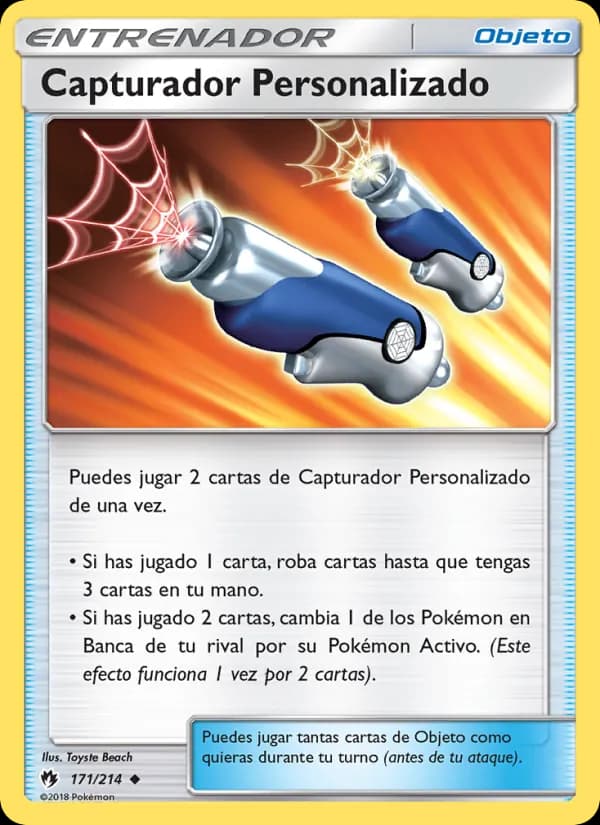 Capturador Personalizado card in Spanish
