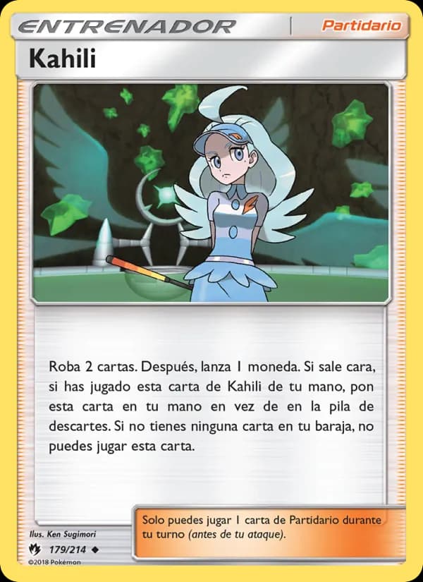 Kahili card in Spanish