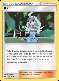 Kahili card in Spanish