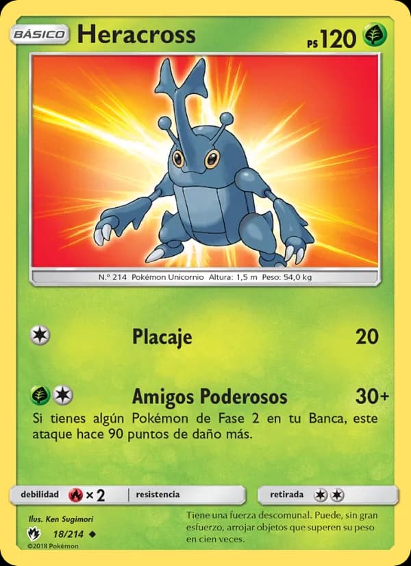 Heracross card in Spanish