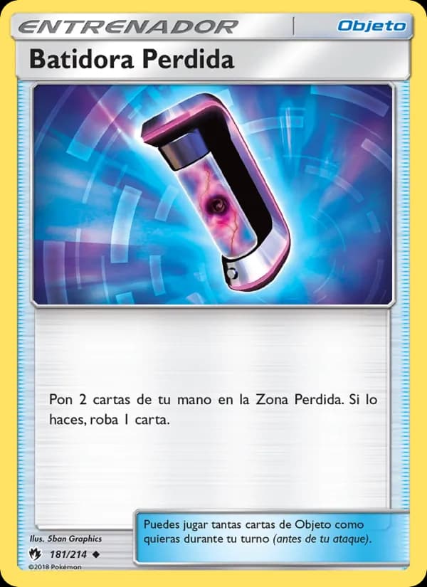Batidora Perdida card in Spanish