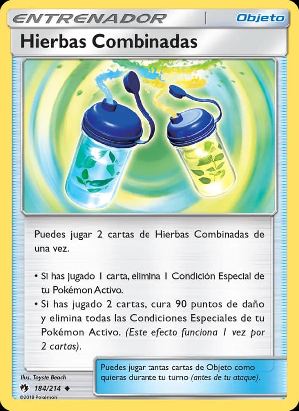 Hierbas Combinadas card in Spanish