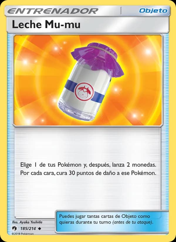 Leche Mu-mu card in Spanish